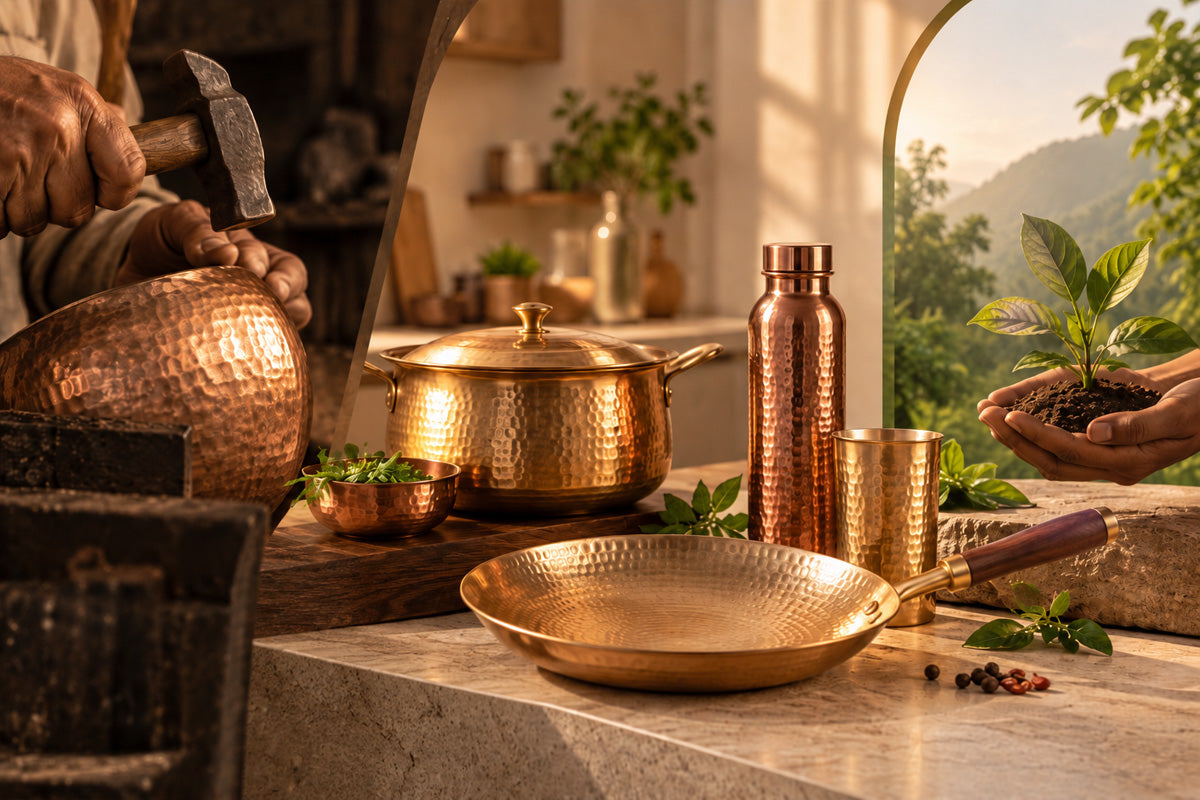 Benefits of Copper & Brass Kitchenware for a Healthier Lifestyle