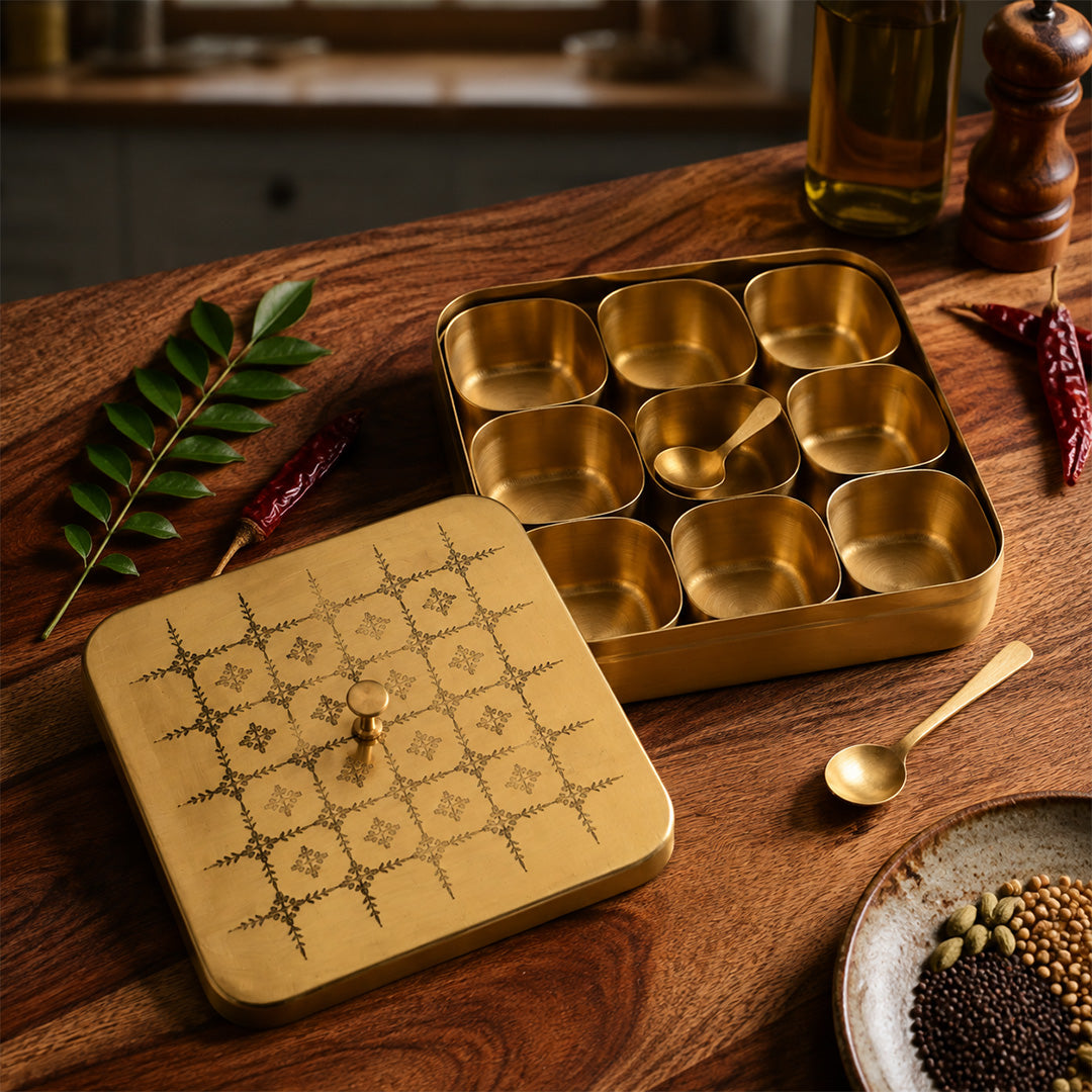 Brass Masala Dani Square Shape