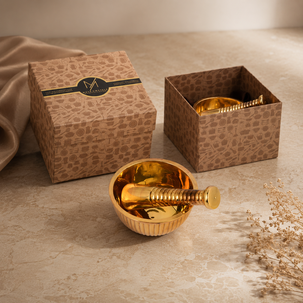 Brass Okhli/Mucal (With- Combimed & Din only Okhli)