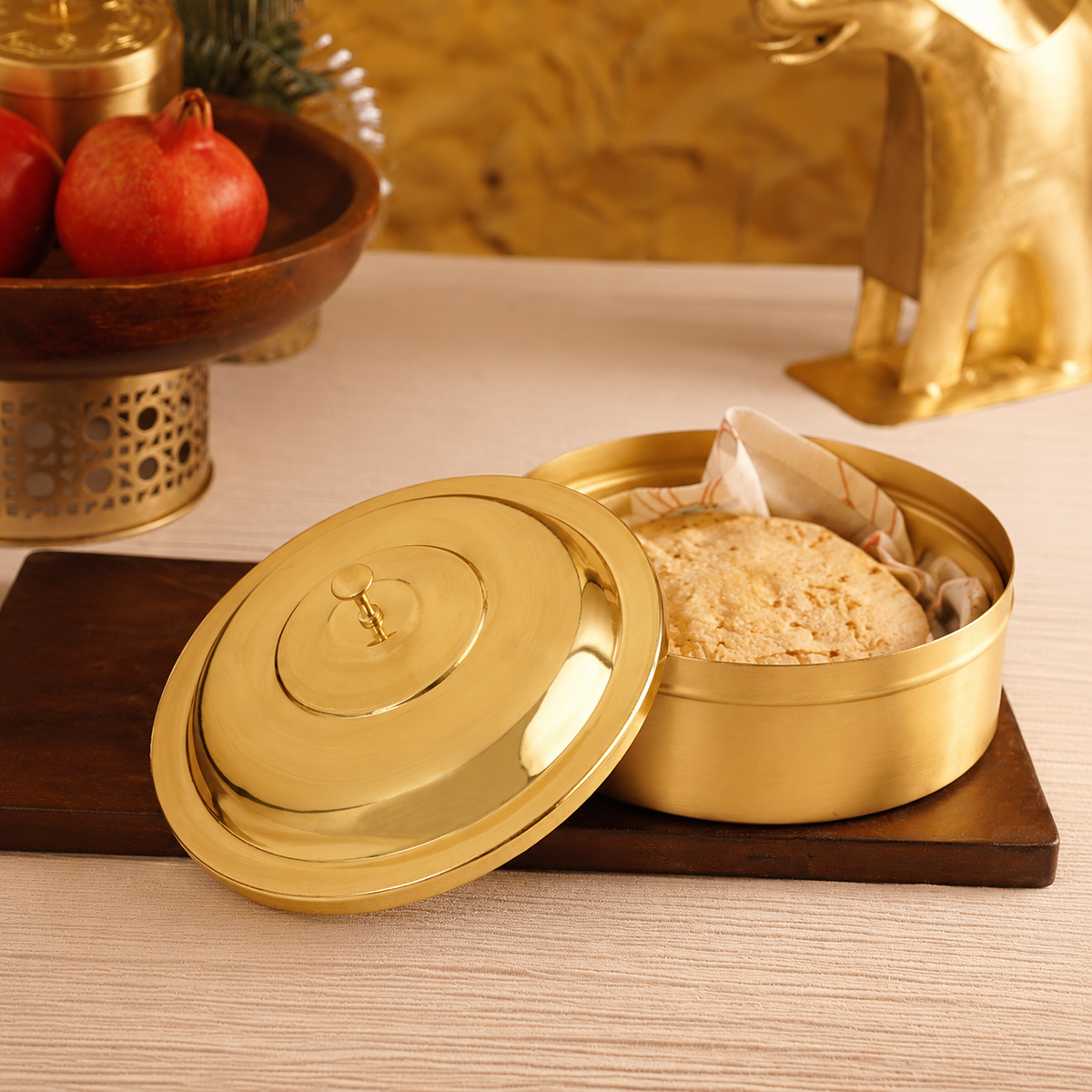 Brass Roti Box