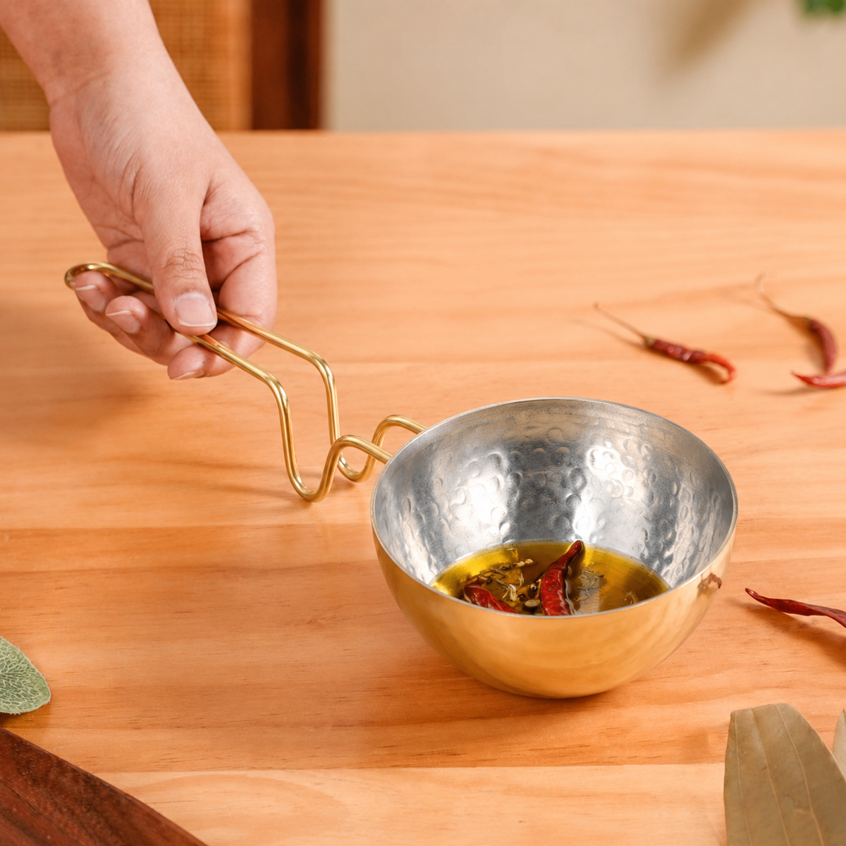 Brass Tadka Pan