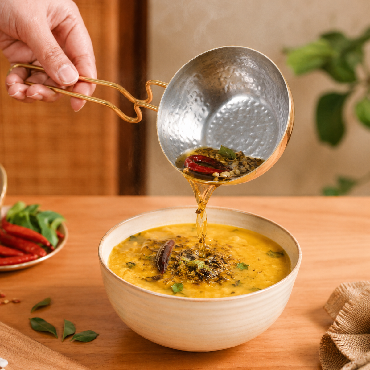 Brass Tadka Pan