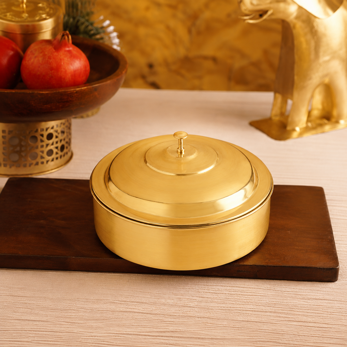Brass Roti Box