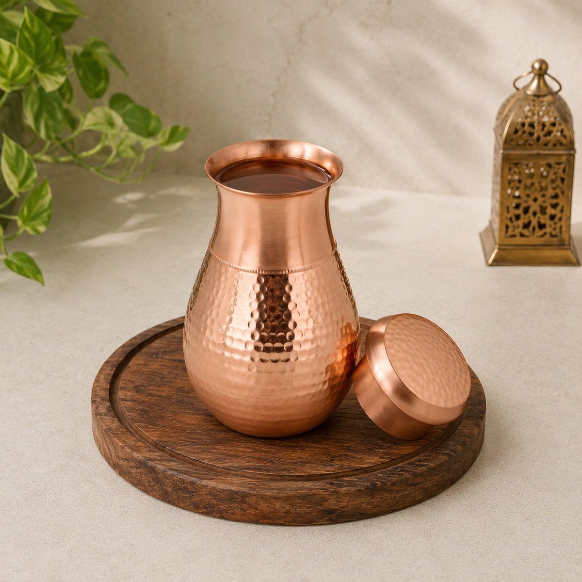 Copper Hammered/ Balloon Bottle