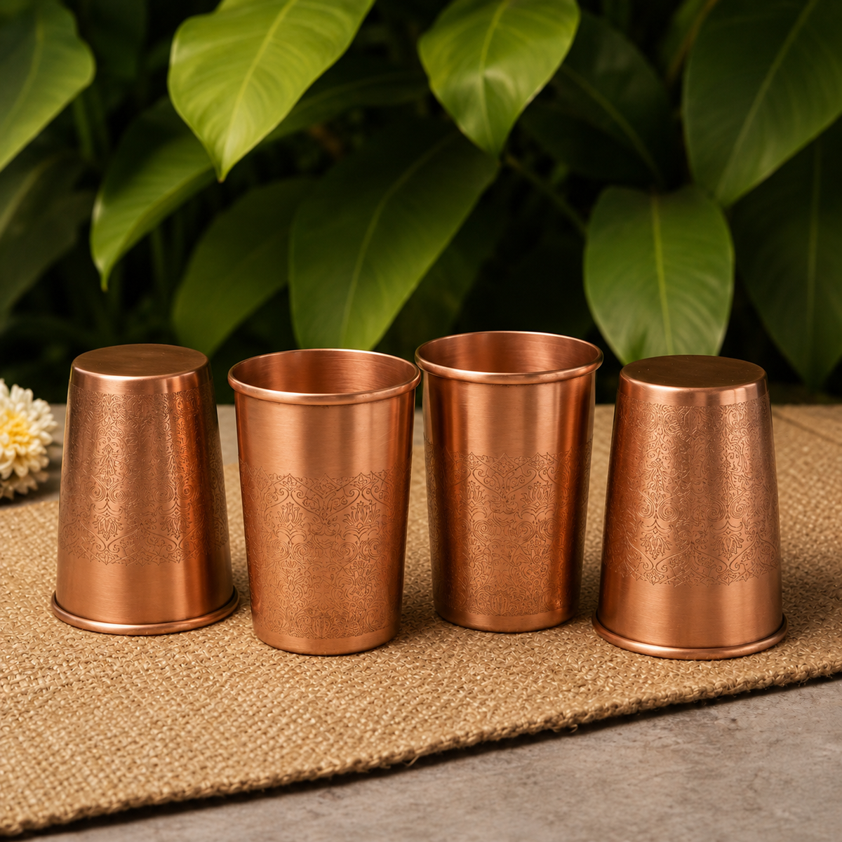 Copper Glass Set of 4